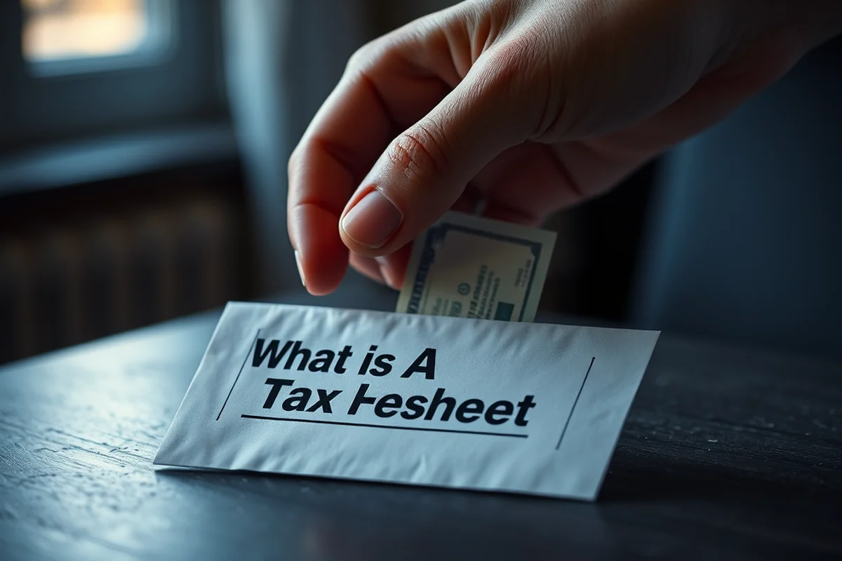 what is a tax worksheet — What Is A Tax Worksheet (step by step)
